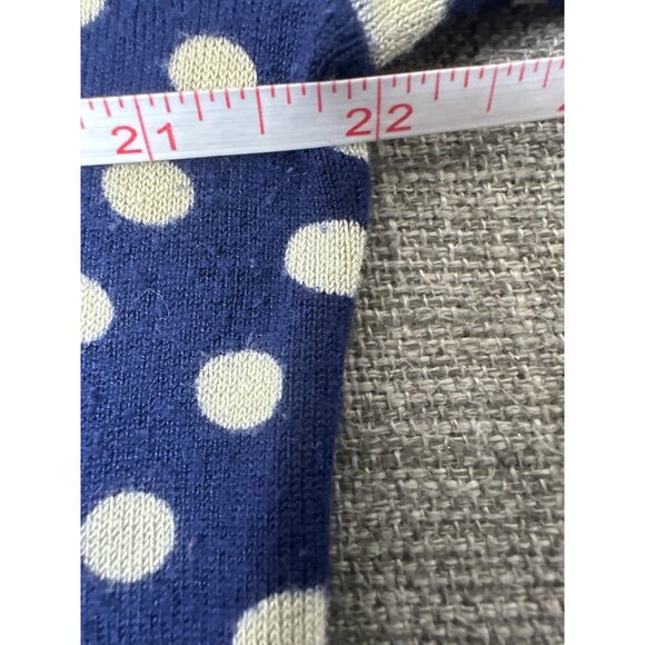 Cato Navy & White Polka Dot Cardigan Long Sleeves Sweater XL - Picture 5 of 6